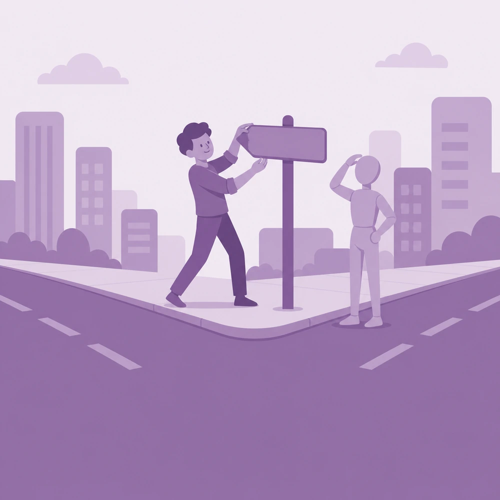 物語のなかのENTP（予測不能なトリックスター）を表したイラスト