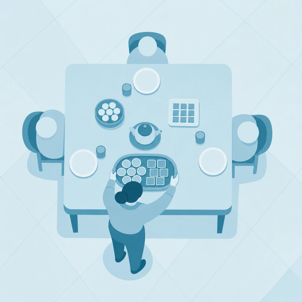 物語のなかのESFJ（差し入れ番長）を表したイラスト