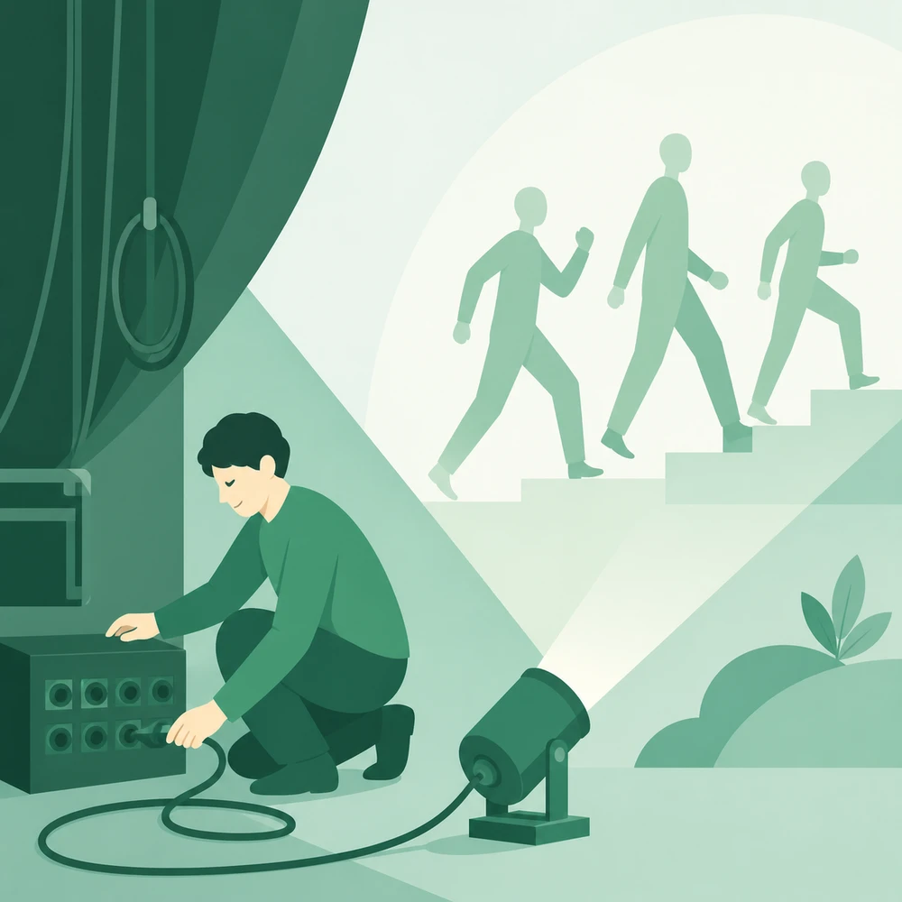 物語のなかのINFJ（影の立役者）を表したイラスト
