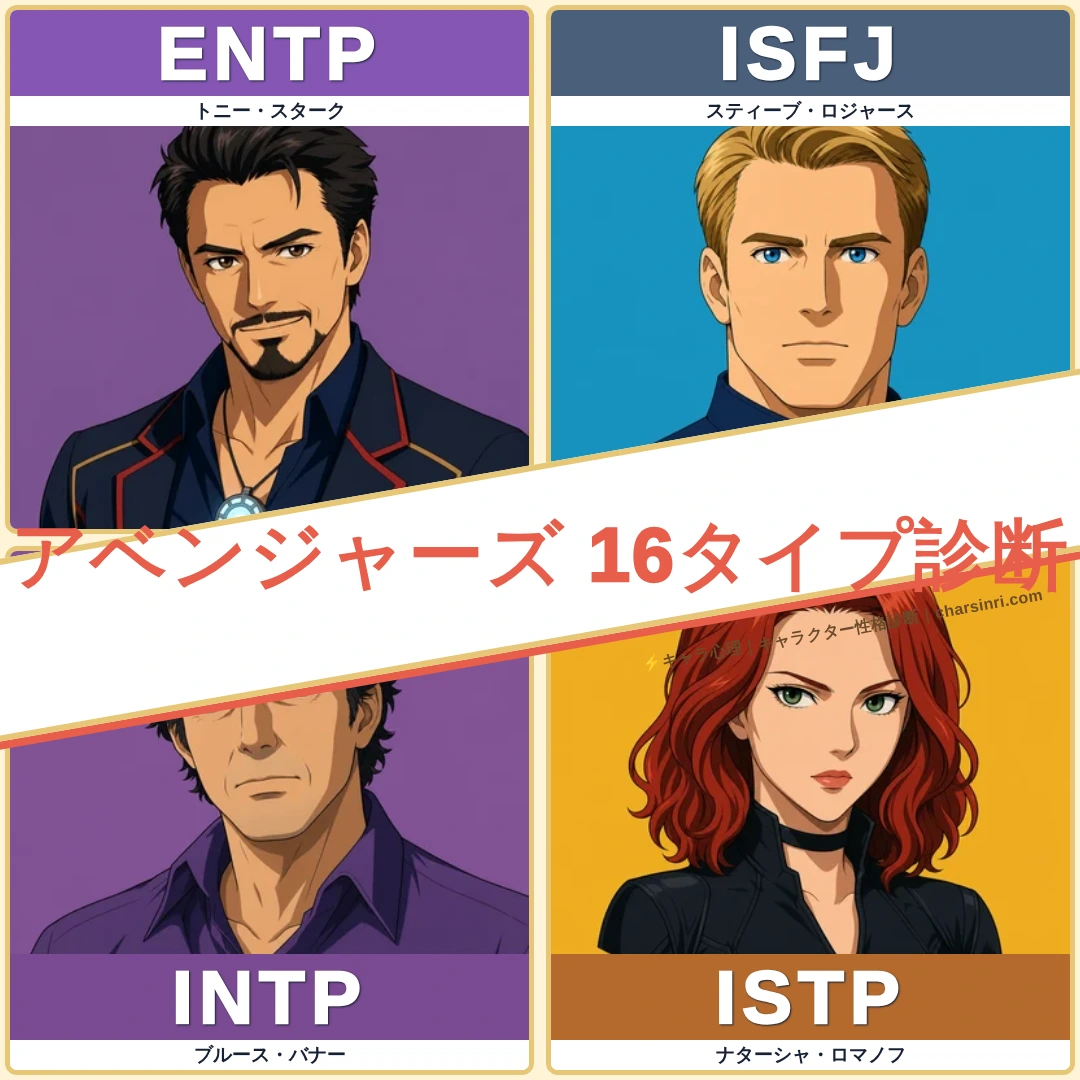 アベンジャーズ｜MBTI一覧のアイキャッチ画像