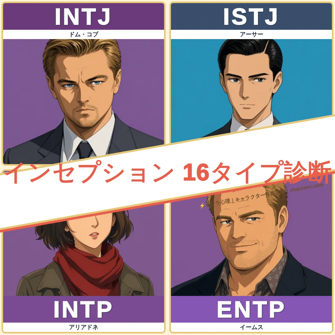 インセプション｜MBTI一覧のアイキャッチ画像
