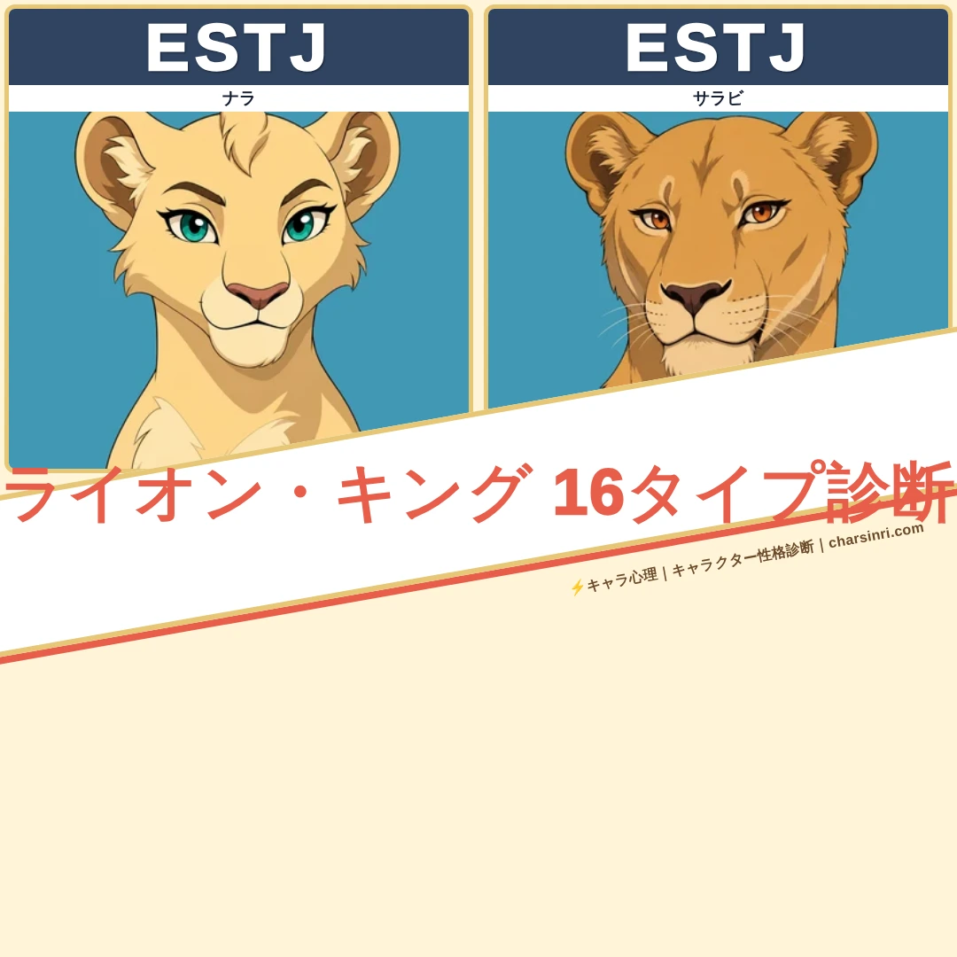 ライオン・キング｜MBTI一覧のアイキャッチ画像