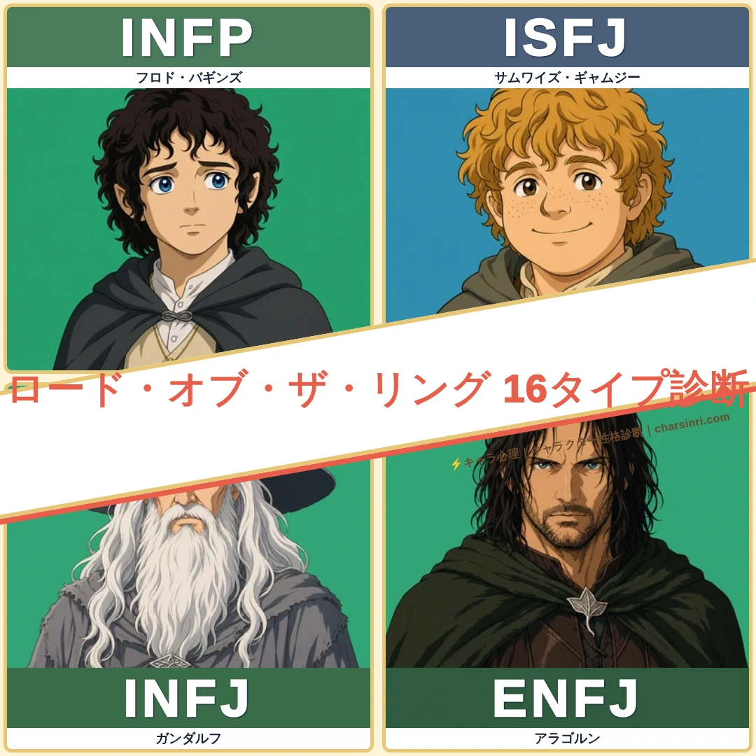 ロード・オブ・ザ・リング｜MBTI一覧のアイキャッチ画像