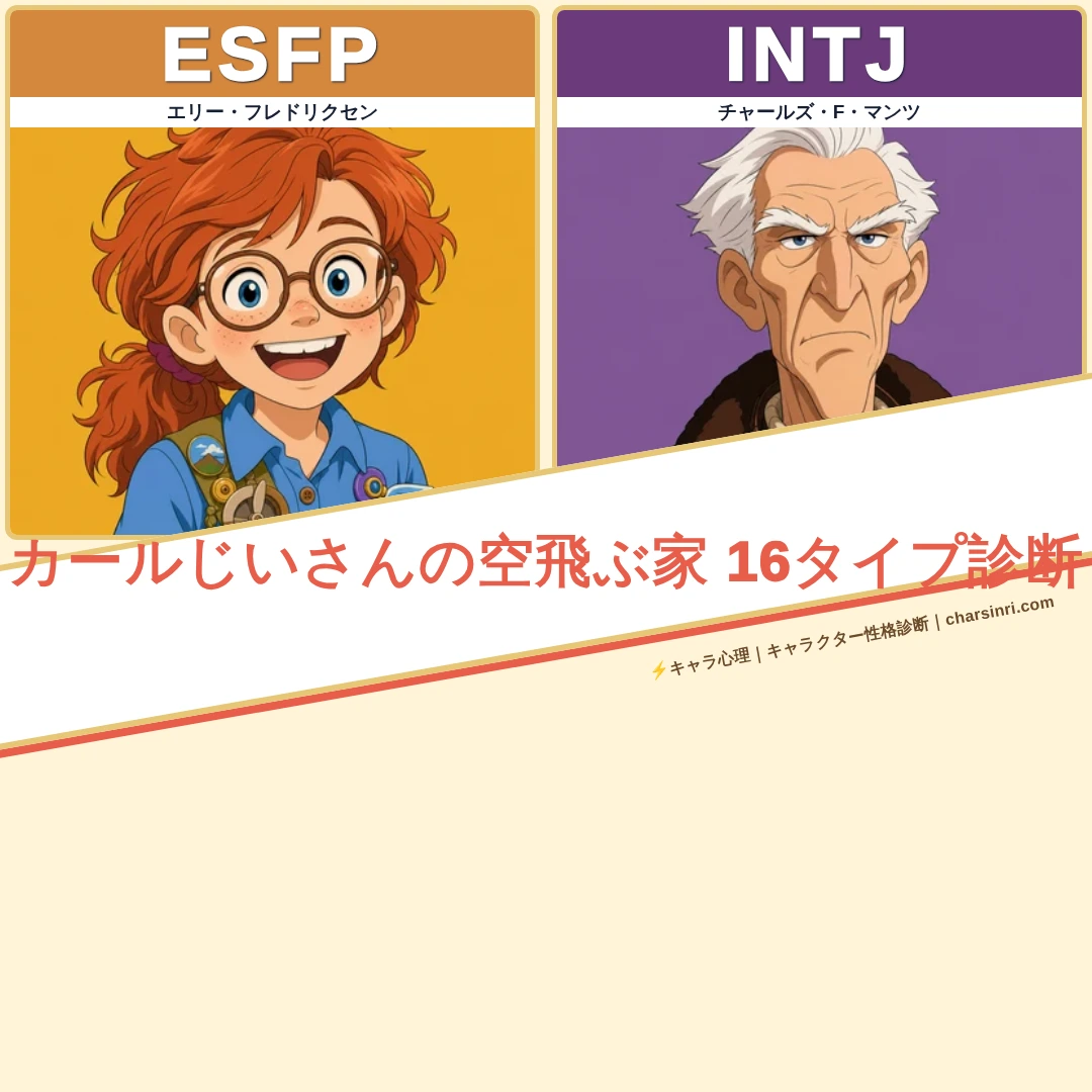 カールじいさんの空飛ぶ家｜MBTI一覧のアイキャッチ画像